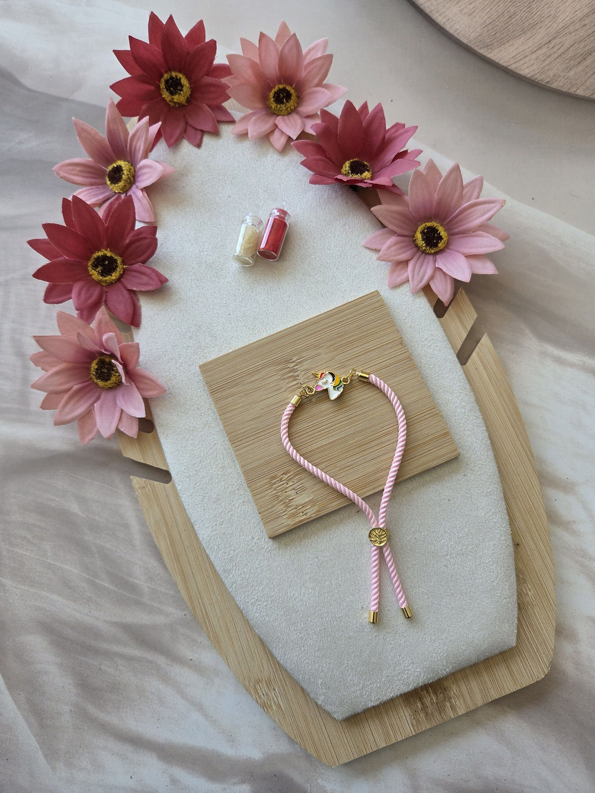 Cute Unicorn Rakhi for Girls – Pink Thread Designer Kids Rakhi ( C - k29 )