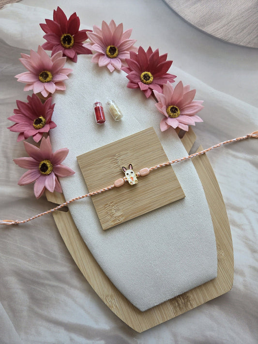 Cute Bunny Kids Rakhi for Brother ( C -k04 )