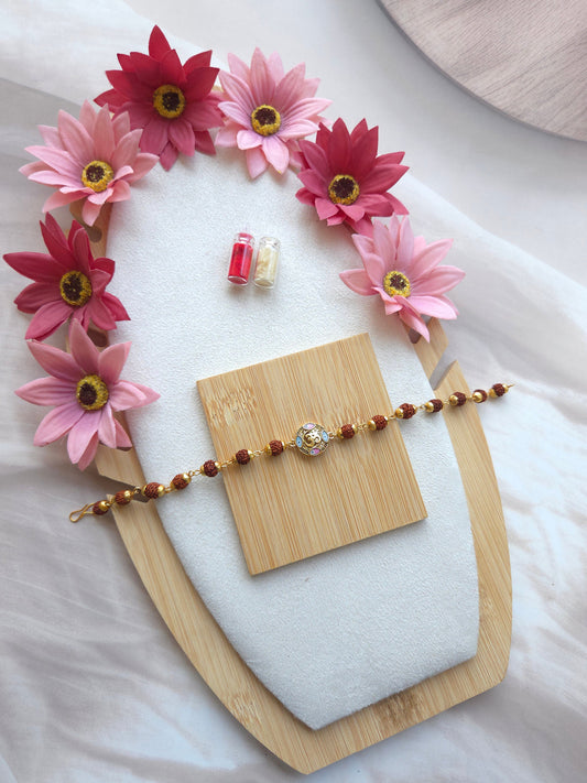 Evil Eye Om Rakhi Pair for Bhaiya Bhabhi
