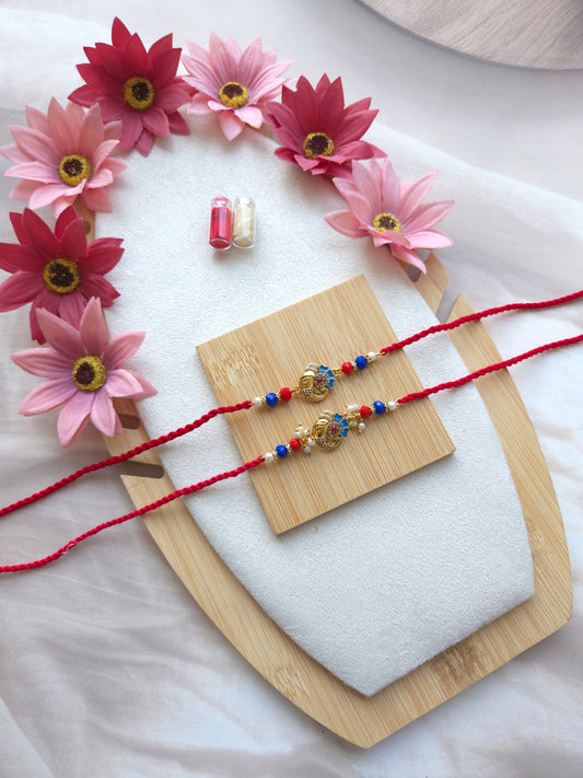 Ganesha Couple Rakhi Set