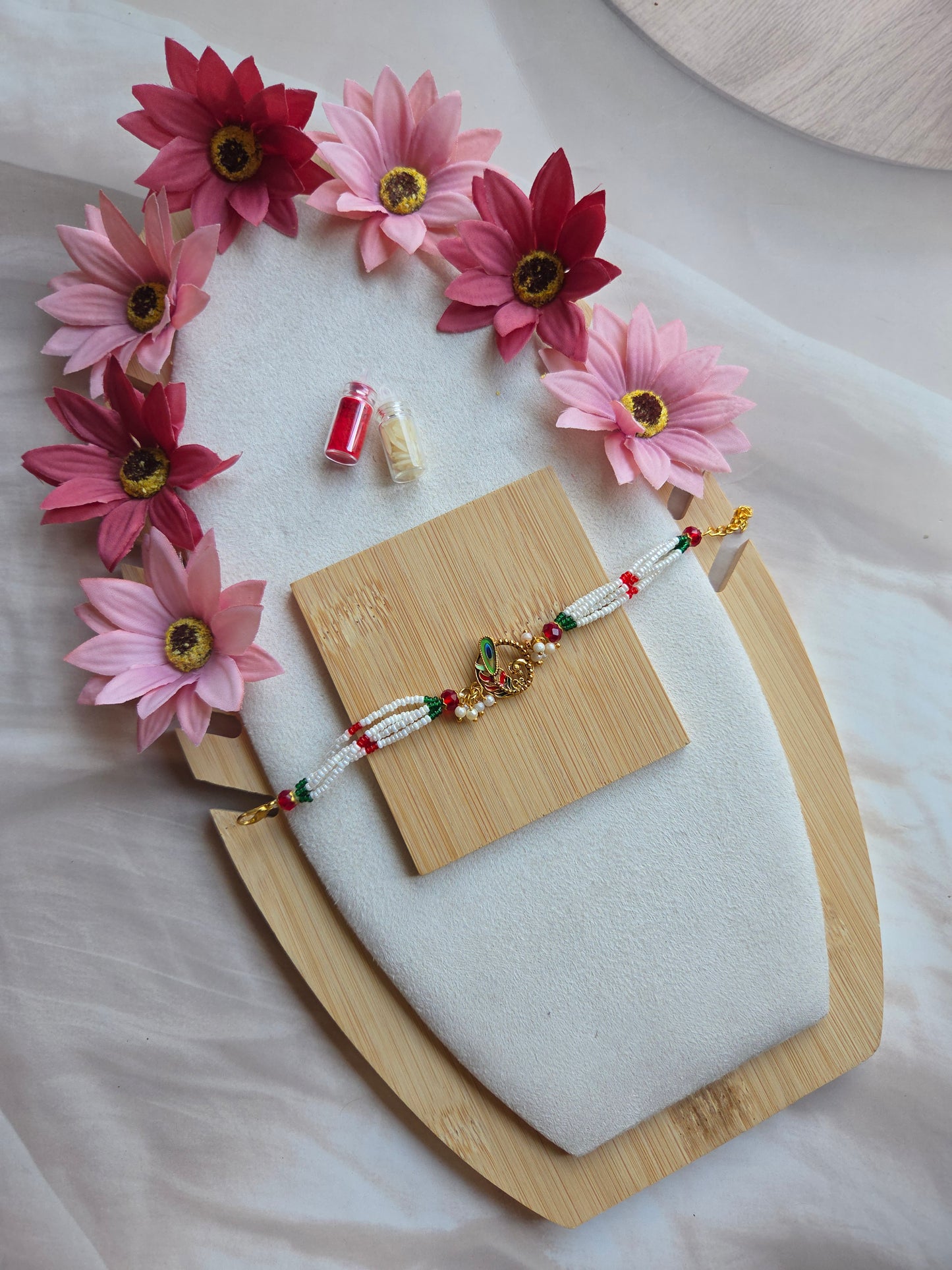 White moti bracelet
