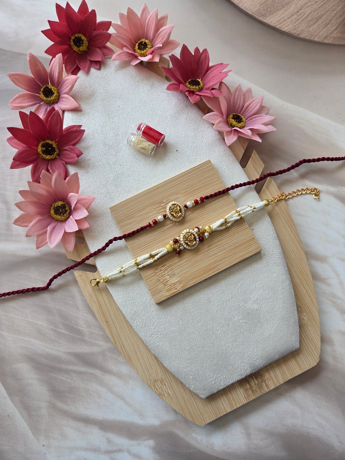 Ganpati Couple Rakhi Set ( C - 74)