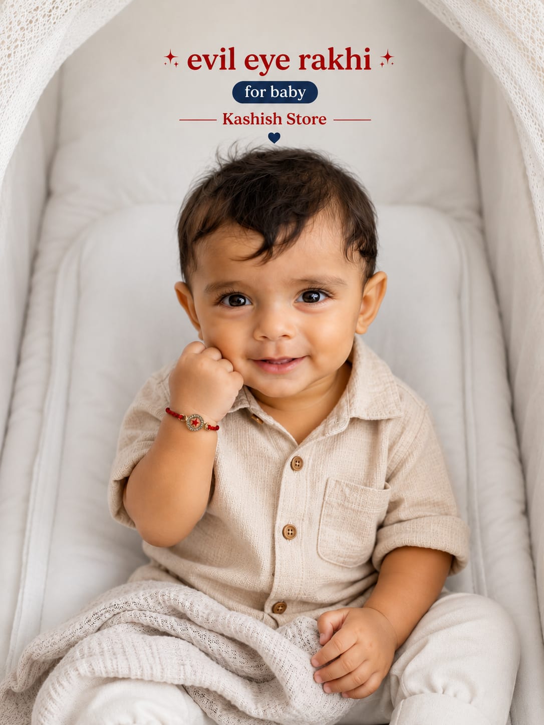 Nazariya Protection Rakhi for Babies ( C - 134)