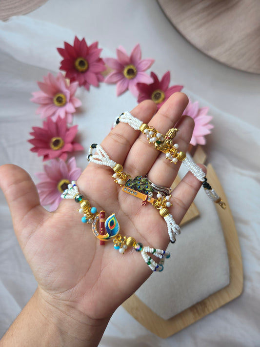 Krishna Theme Designer Rakhi Combo of 3